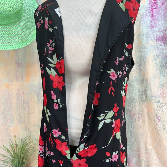 πStudio One Georgette Fabric Floral Sleeveless Midi Dress - Picture 9 of 15